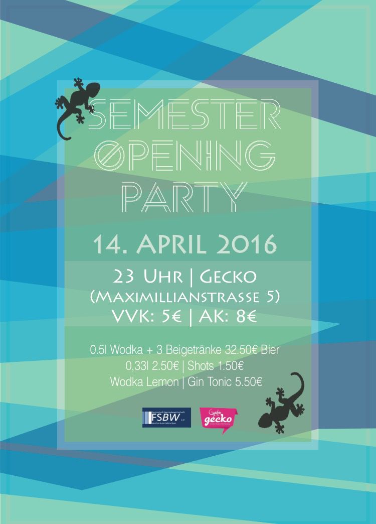 Tickets Fur Bwl Hm Semesteropening Am 14 04 16 Kaufen Online Kartenvorverkauf